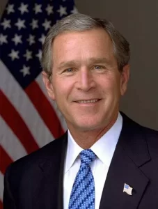 Official photograph portrait of U.S. President George W. Bush January 2003