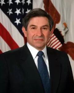 Former Deputy Secretary of Defense Paul Wolfowitz 2001