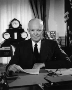 President Dwight D. Eisenhower, Oval Office taken on 29 February 1956