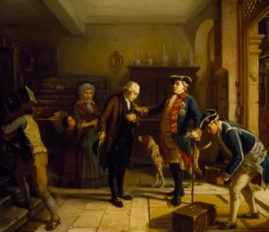 The Elector of Hesse entrusting Mayer Amschel Rothschild (1743-1812) with his Treasure