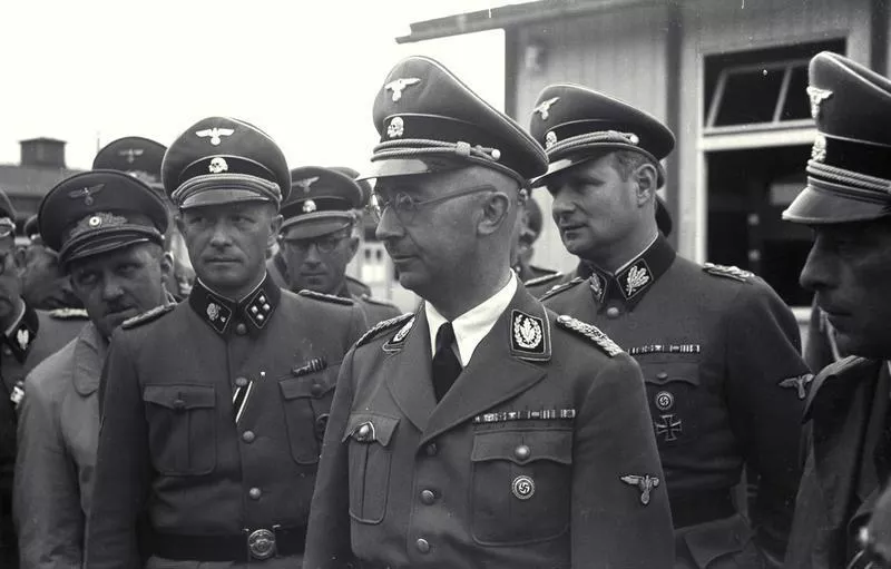 Visit of Heinrich Himmler to Mauthausen concentration camp, apparently in April 1941