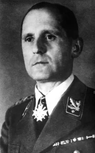 Heinrich Müller (1900 - date of death unknown) was a high-ranking German Schutzstaffel (SS) and police official during the Nazi era. For the majority of World War II in Europe, he was the chief of the Gestapo, the secret state police of Nazi Germany