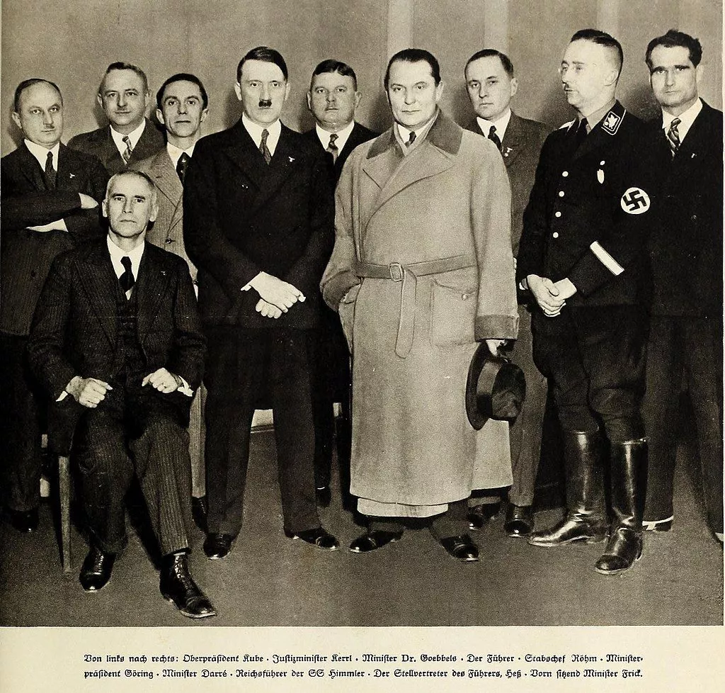 Staff of Adolf Hitler taken on the day of his appointment as Reich Chancellor on January 30, 1933