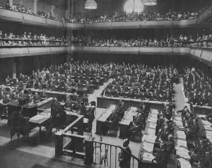 The official opening of the fourth Assembly of the League of Nations in Geneva 1923.