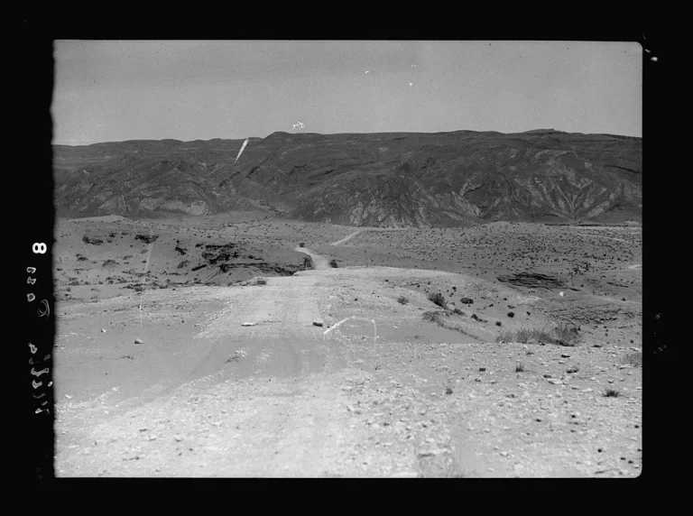 The Mitla pass looking east from the plain