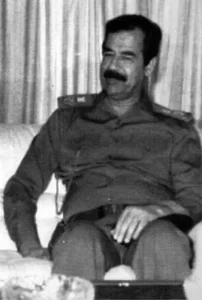 Saddam Hussein Iraqi politician who served as the fifth president of Iraq from 16 July 1979 until 9 April 2003