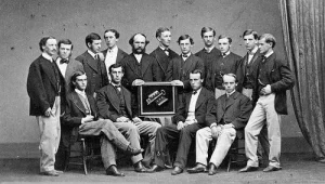 1866 delegation of Scroll and Key senior society, Yale College, New Haven, Connecticut