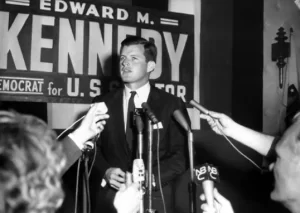 Ted Kennedy first campaigning to the Senate in 1962