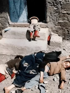 Victims of Halabja chemical attack photographed by Ahmad Nateghi