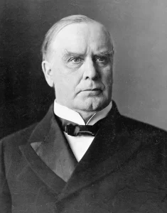 William McKinley (1843-1901) 25th president of the United States, serving from 1897 until his assassination in 1901