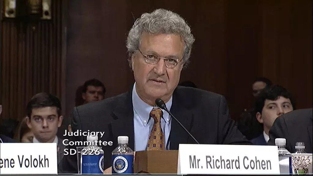 J. Richard Cohen testifying before the Senate Judiciary Committee in 2017