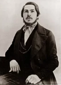 Early photograph of Friedrich Engels, which has been asserted as showing him at age 25 in 1845