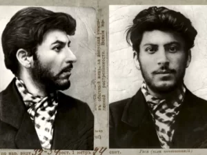 Police photo of Stalin in 1902, Stalin is 23 years old.