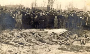 People massacred by bolsheviks in late December 1918 or early January 1919 in Palermo forest, near Rakvere, Estonia.