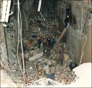 Damage from the 1993 World Trade Center bombing