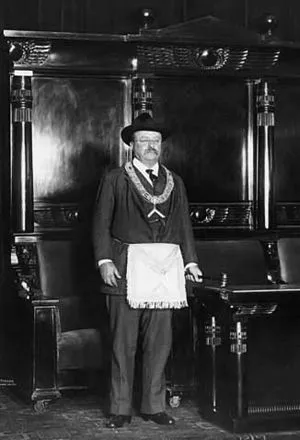 Theodore Roosevelt in Spokane Masonic Temple 1905