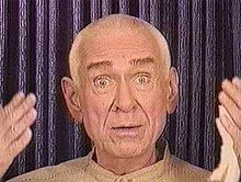 Applewhite in an initiation video for Heaven's Gate in 1996