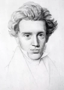 Sketch of Søren Kierkegaard c. 1840