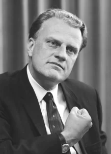 Billy Graham, American religious figure 11 April 1966