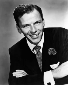 Publicity photo of Frank Sinatra issued to promote a run of concerts at the Paramount Theatre in New York City opening on March 26, 1952.