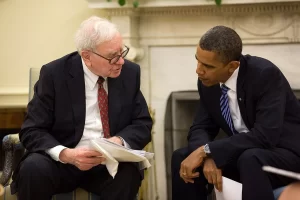 Barack Obama and Warren Buffett