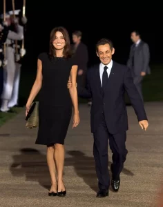 Nicolas Sarkozy of France and his wife, Carla Bruni Sarkozy