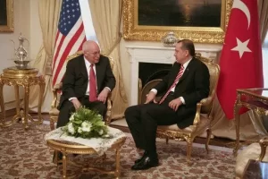 Vice President Dick Cheney meets with Turkish Prime Minister Recep Tayyip Erdoğan