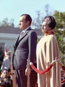 Indira Gandhi and Richard Nixon