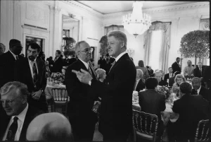 Jeremiah Wright and Bill Clinton at 1998 White House Prayer Breakfast