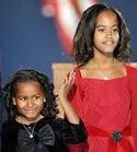 Natasha and Malia Obama