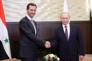 Russian President Vladimir Putin with President of the Syrian Arab Republic Bashar al-Assad