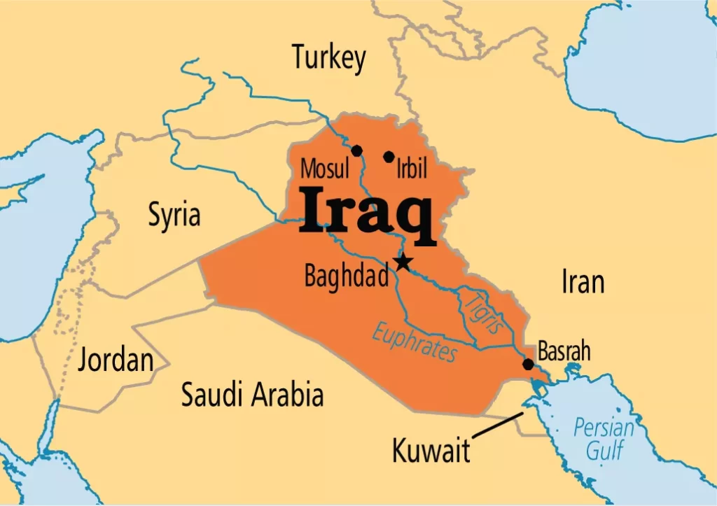 Map Iraq