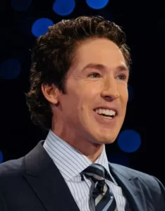 Osteen preaching at Lakewood Church, Houston, Texas, on July 17, 2016