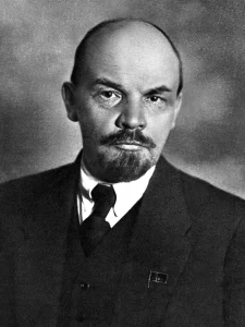 Vladimir Lenin leader of Soviet Russia and the Soviet Union from 1917 to 1924.