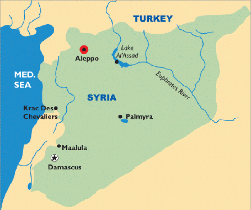 Map of Aleppo