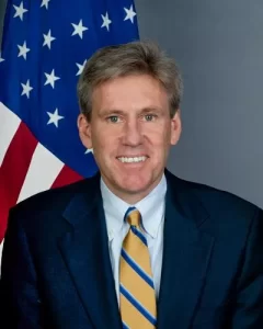 Christopher Stevens — United States ambassador to Libya from June 7, 2012 until killed in an attack on the US consulate in Benghazi, on September 12, 2012.