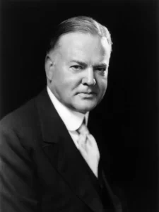 US President Herbert C. Hoover in 1928