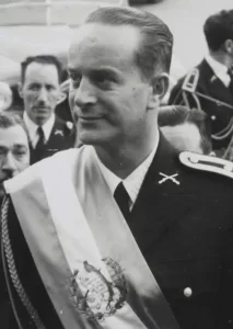 President Jacobo Árbenz Guzmán during his appointment as Commander of the Armed Forces