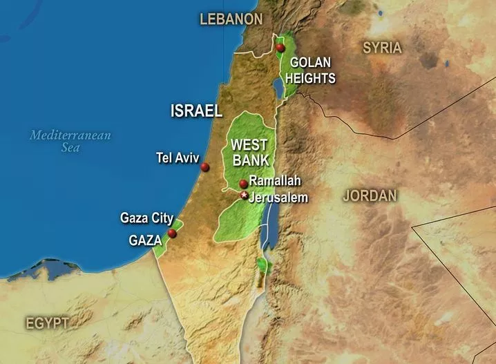 Map West Bank