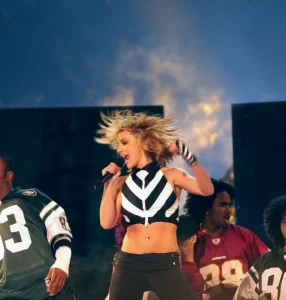 Britney Spears performs during the “NFL Kickoff Live from the National Mall