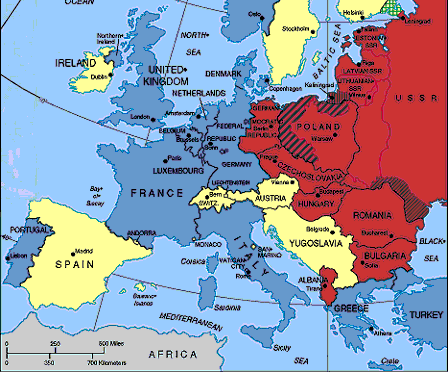 Cold War Europe 1955