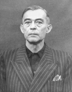 Kurt Blome as a defendant in the Medical Case Trial at Nuremberg