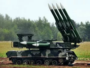 BUK missile launcher