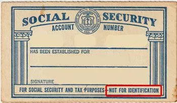 Early social security card