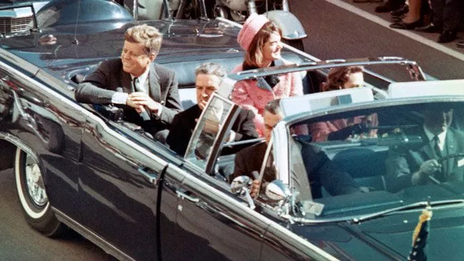 President Kennedy just prior to the assassination