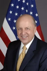 U.S. State Department photograph of John Negroponte in March 2007, during his tenure as Deputy Secretary of State