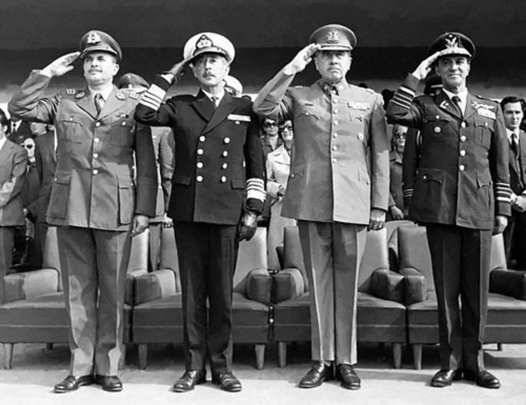 Members of the military junta that overthrew Salvador Allende on September 11, 1973.