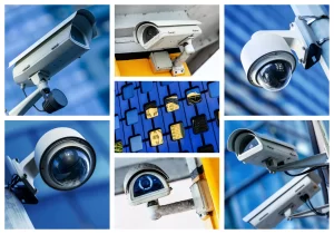 security camera collage