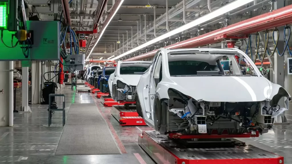 Tesla production line
