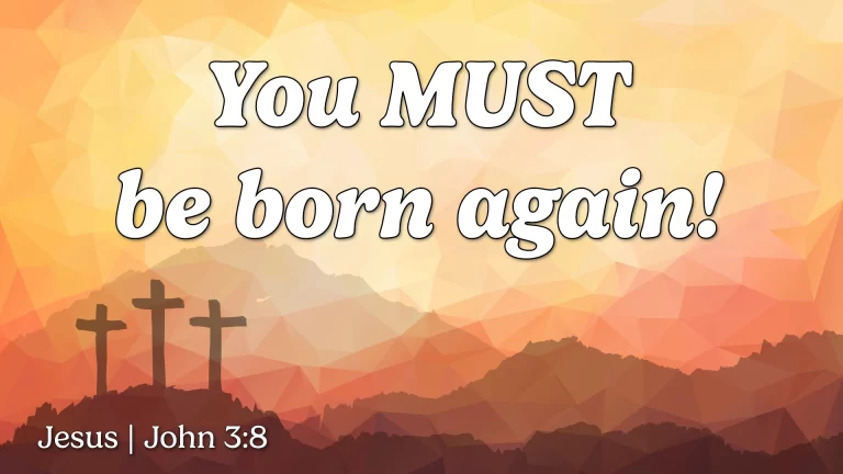 You Must Be Born Again